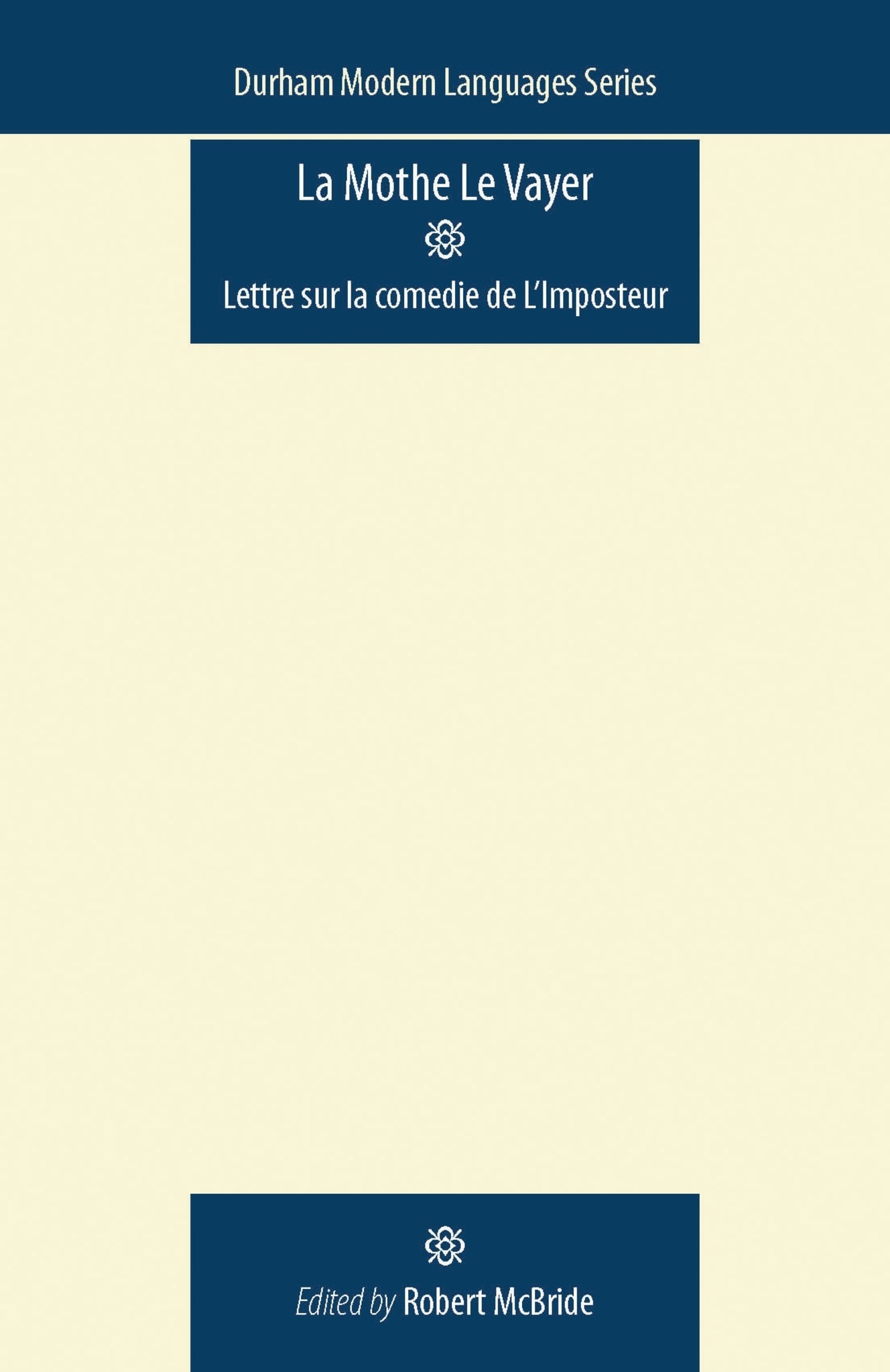Cover image for La Mothe le Vayer ISBN 9780719085932
